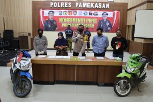 Gerak Cepat Tim Opsnal Sakera Sakti Polres Pamekasan Berhasil Mengamankan 3 Pelaku Curanmor