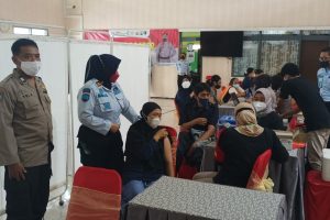 Kejar Target Vaksin Booster,Polresta Malang Kota Gelar Vaksinasi di Lapas