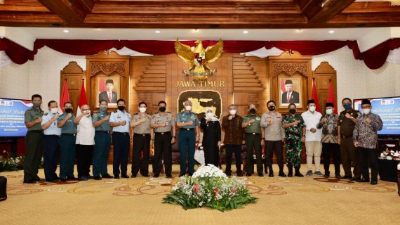 Forkopimda Jatim Ikuti Koordinasi Bersama Dewan Ketahanan Nasional Terkait Pemilu