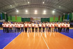 Rangkaian HUT Bhayangkara Polda Jatim Gelar Open Olahraga Bola Volley dan Bulutangkis