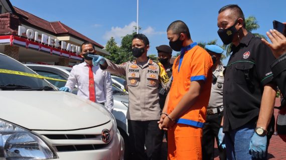 Polres Batu Berhasil Amankan Pelaku Penggelapan 6 Mobil Rental