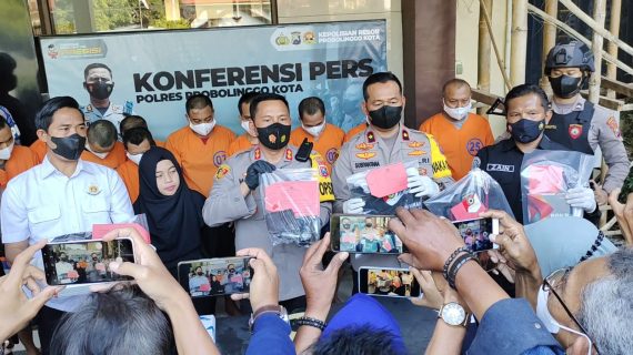 Polres Probolinggo Kota Ungkap Kasus Curanmor, 8 Pelaku dan 4 Penadah Berhasil Diamankan