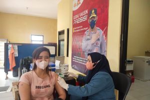 Gerai Vaksin Presisi Polres Batu Gencarkan Percepatan Vaksinasi