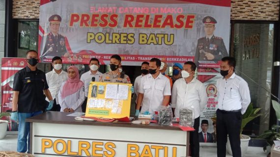 Polres Batu Amankan Tersangka Kasus Judi Online