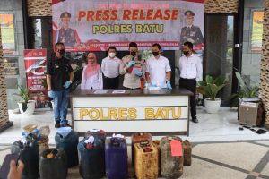 Polres Batu Amankan Pelaku Usaha Penyalahgunaan BBM Bersubsidi