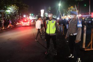 Polres Batu Lakukan Pengamanan Aksi Spontanitas Shalat Ghaib dan Doa Bersama