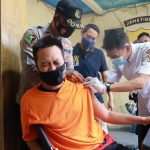 Polresta Mojokerto Gelar Vaksinasi di Rutan, Puluhan Tahanan Divaksin Booster