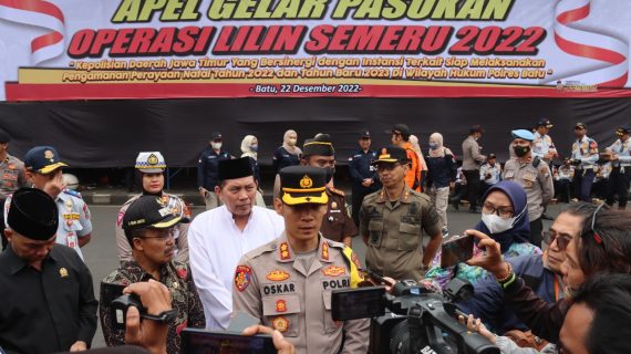 552 Personel Siap Amankan Natal dan Tahun Baru 2023 di Kota Batu