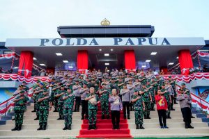 Panglima TNI dan Kepala Staf Resmikan Polda Papua Baru, Kapolri: Wujud Sinergitas Makin Kokoh