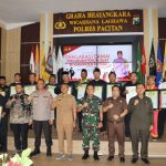 Sinergitas, Polres Pacitan Bersama TNI dan Forkopimda Fasilitasi Perguruan Silat Gelar Deklarasi Damai