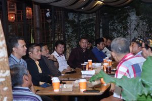 Kapolres Nganjuk Ngopi Bareng, Ajak Perguruan Silat Jaga Kamtibmas