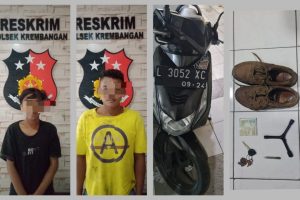 Polres Tanjung Perak Amankan Dua Pelaku Curanmor yang Beraksi di 11 TKP