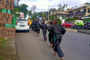Cegah adanya gangguan , Polres Batu amankan UKT (Ujian Kenaikan Tingkat) Siswa PSHT dengan ketat