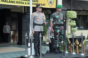 Penguatan Sinergi Polisional, Polresta Malang Kota Satukan Frekwensi Jaga Kamtibmas Bersama Kodim 0833