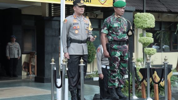Penguatan Sinergi Polisional, Polresta Malang Kota Satukan Frekwensi Jaga Kamtibmas Bersama Kodim 0833