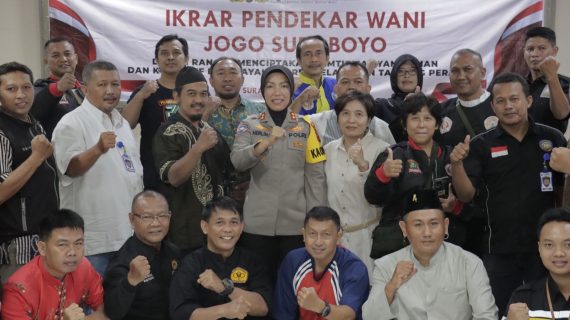 Polres Pelabuhan Tanjung Perak Gelar Silahturahmi dan Ikrar Pendekar Wani Jogo Suroboyo