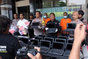 Polisi Berhasil Menangkap Komplotan Spesialis Pembobol Sekolah, Belasan Laptop Diamankan