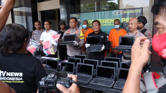 Polisi Berhasil Menangkap Komplotan Spesialis Pembobol Sekolah, Belasan Laptop Diamankan