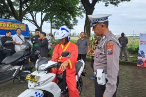 Polres Kediri Kota Sosialisasi dan Tes Riding Bersama IPSI Kota Kediri