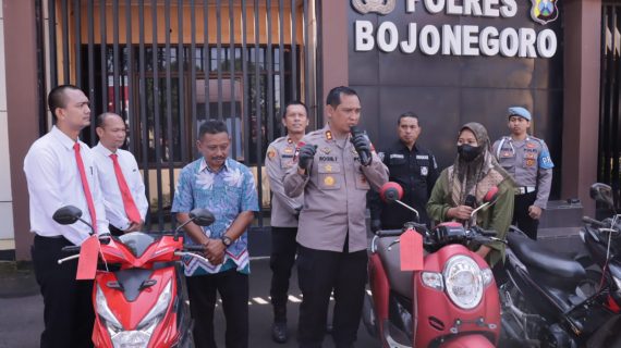 Polres Bojonegoro Ungkap Kasus Curanmor di 33 TKP, Tiga Tersangka Berhasil Diamankan