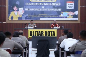 Polres Blitar Kota Bersama KPP Pratama Gelar Sosialisasi  Perpajakan