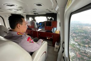 Kapolri Naik Heli Pantau Langsung Arus Mudik di Jalan Tol dan Arteri