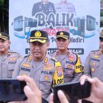 Polres Kediri Lepas 4 Bus Fasilitasi Balik Mudik Gratis ke Jakarta