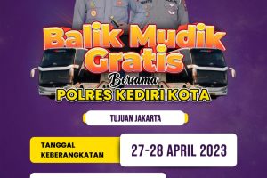 Polres Kediri Kota Siapkan Bus Untuk Balik Mudik Gratis ke Jakarta