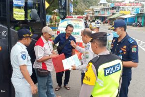 Kapolresta Banyuwangi Lepas 5 Bus Balik Mudik Gratis Polda Jatim Tujuan Malang dan Surabaya