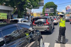Polresta Malang Kota Siagakan 124 Personel Antisipasi Kepadatan Lalulintas di Libur Panjang