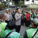 Silaturahmi Dengan Komunitas Ojol, Kapolres Jombang Ajak Patuhi Peraturan Lalulintas