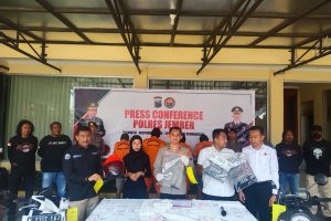 Polres Jember Berhasil Ungkap Komplotan Curanmor, 4 Pelaku Diamankan
