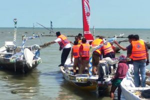 Sinergitas Tiga Pilar, Polisi di Bangkalan Patroli Laut Cegah Gesekan Antar Nelayan