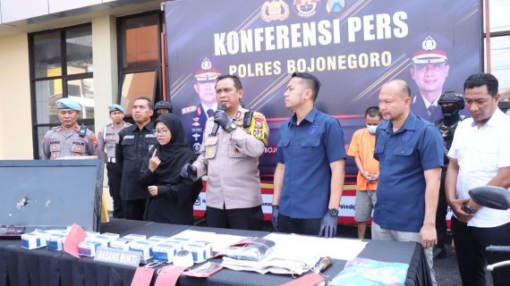 Wujudkan Kondusifitas, Polres Bojonegoro Berhasil Ungkap Sejumlah Tindak Pidana