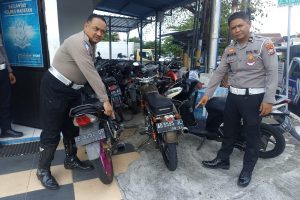 Jelang Nataru Polres Magetan Tertibkan Kendaraan Berknalpot Brong