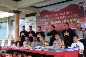 refleksi Akhir Tahun 2023, Polresta Banyuwangi Selesaikan 556 Kasus Dengan Restorative Justice