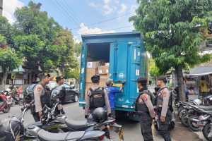 Siagakan Personel 24 Jam Polres Kediri Kota Pastikan Kantor dan Gudang Logistik KPU Aman