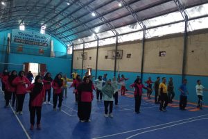 Polsek Kasembon laksanakan olahraga bersama untuk meriahkan HUT Bhayangkara ke 78