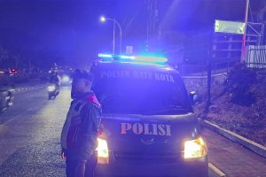 Giatkan Blue Light Patroll, Anggota Polres Batu Jaga Kamtibmas Di Wilayah Menjelang Pilkada Tahun 2024