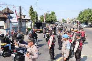 Pengamanan Suran Agung Polres Nganjuk Gelar Penyekatan Jalur Perbatasan