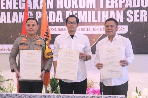 Komitmen Amankan Pilkada 2024, Polresta Malang Kota dan Bawaslu Tanda Tangani MoU Sentra Gakkumdu