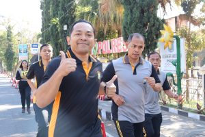 Kapolres Batu Ikuti Tes Kesamaptaan Jasmani Bersama PJU