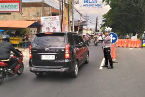 Inginkan Kamseltibcar Lantas Yang Mantab, Personel Satlantas Polres Batu Laksanakan Poros Pagi