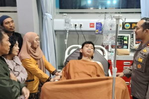 Kapolres Batu Tangung Biaya Pengobatan dan Operasi Korban Penembakan Penjual Bakso