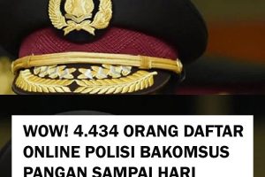 Total Pendaftar Bakomsus bidang Pangan Polri Hingga Hari ke-3 4.434 Orang