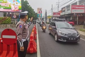 Pastikan Keamanan dan Kelancaran Lalu Lintas, Satlantas Polres Batu Giatkan Poros Pagi