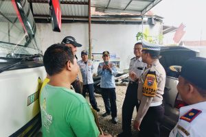 Polres Probolinggo Gelar Ramp Check Bus Pariwisata Minimalisir Kecelakaan