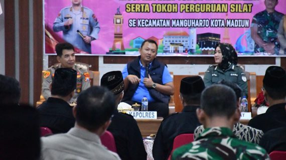 Silaturahmi Kapolres Madiun Kota dengan Tokoh Pencak Silat Jalin Kerja Sama, Jaga Kamtibmas Jelang Suro