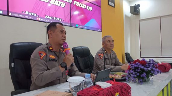 Optimalkan Pelayanan, Operator Call Center 110 Polres Batu Ikuti Arahan di Rupatama