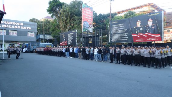 Polresta Malang Kota Libatkan 250 Personel Pengamanan Libur Panjang Hari Raya Idul Adha 1446H